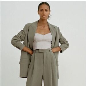 Zara Faux Leather Crop Bustier